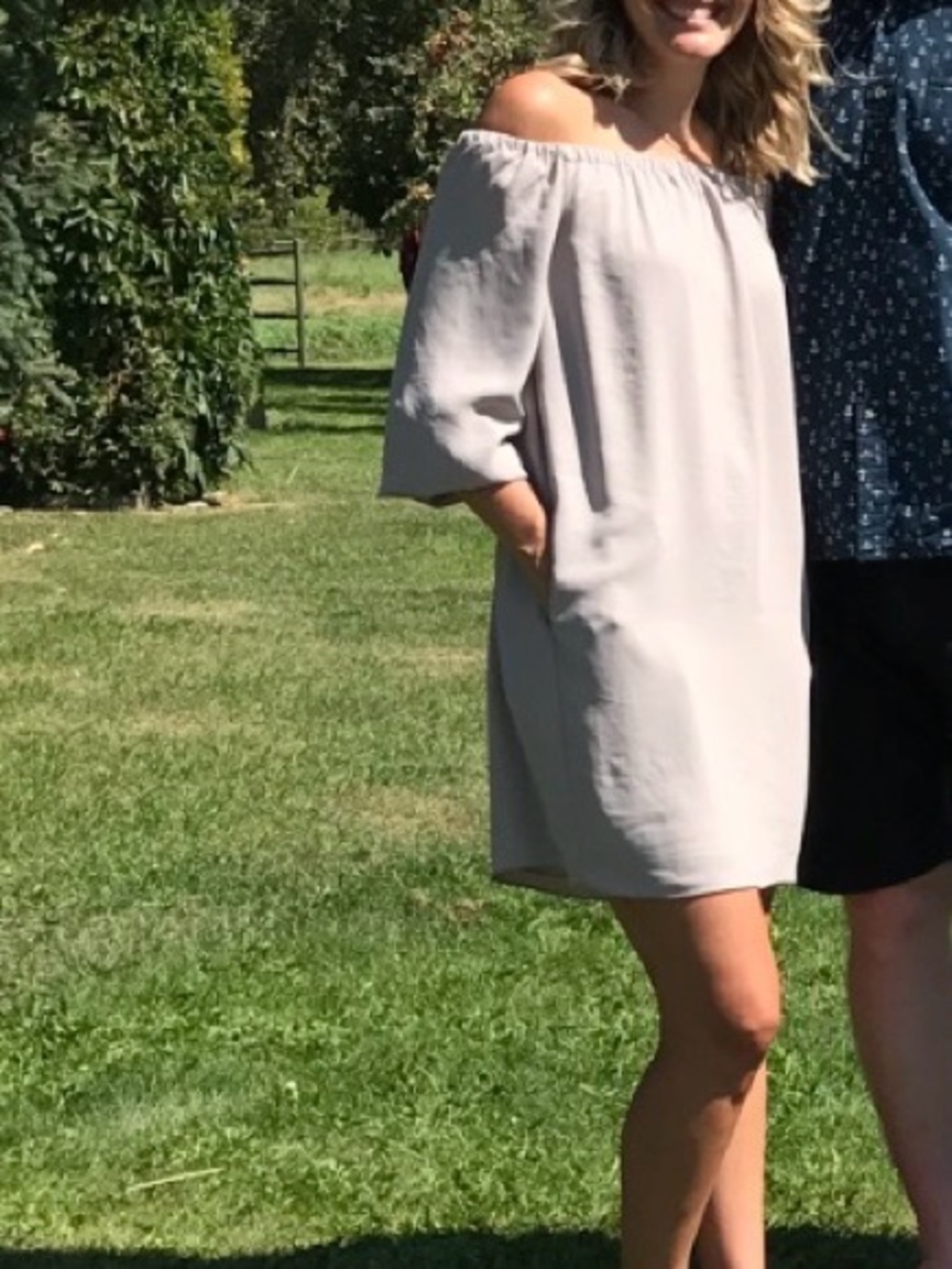 Aritzia Wilfred Off The Shoulder Mini Dress